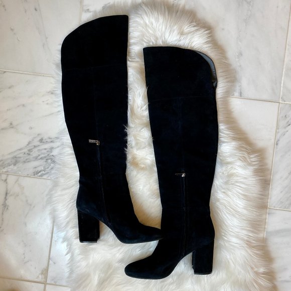 Kenneth Cole Shoes - Kenneth Cole carrah suede black knee high boots